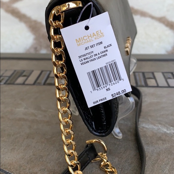 MICHAEL KORS JET SET ITEM LG WALLET ON A CHAIN - Picture 10 of 16